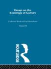 Essays on the Sociology of Culture - Book
