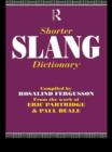 Shorter Slang Dictionary - Book