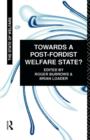 Towards a Post-Fordist Welfare State? - Book
