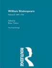 William Shakespeare : The Critical Heritage Volume 2 1693-1733 - Book