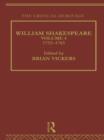 William Shakespeare : The Critical Heritage Volume 4 1753-1765 - Book