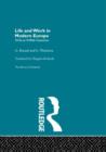 Life and Work in Modern Europe - Book
