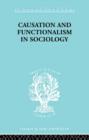 Causation and Functionalism in Sociology - Book