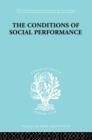 The Conditions of Social Performance - Book