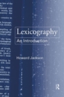 Lexicography : An Introduction - Book