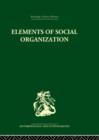 Elements of Social Organisation - Book