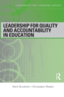 Leadership for Quality and Accountability in Education - Book