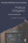 Political Obligation : A Critical Introduction - Book