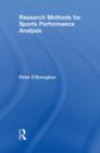 Research Methods for Sports Performance Analysis - Book