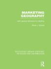 Marketing Geography (RLE Retailing and Distribution) : With special reference to retailing - Book
