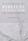 Dictionary of Biblical Criticism and Interpretation - Book