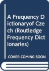 A Frequency Dictionaryof Czech - Book