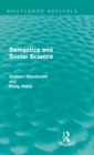 Semantics and Social Science (Routledge Revivals) - Book