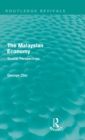 The Malaysian Economy (Routledge Revivals) : Spatial perspectives - Book