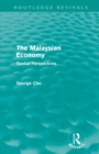 The Malaysian Economy (Routledge Revivals) : Spatial perspectives - Book