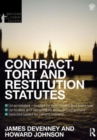 Contract, Tort and Restitution Statutes 2012-2013 - Book