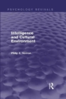 Intelligence and Cultural Environment (Psychology Revivals) - Book