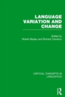 Language Variation and Change - Book