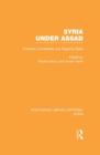 Syria Under Assad : Domestic Constraints and Regional Risks - Book