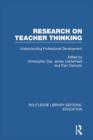 Research on Teacher Thinking (RLE Edu N) : Understanding Professional Development - Book
