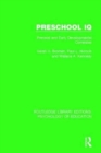 Preschool IQ : Prenatal and Early Developmental Correlates - Book