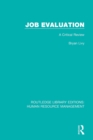 Job Evaluation : A Critical Review - Book