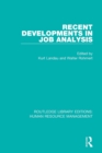 Recent Developments in Job Analysis - Book