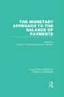 The Monetary Approach to the Balance of Payments - Book