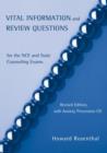 Vital Information and Review Questions for the NCE and State Counseling Exams - Book