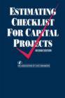 Estimating Checklist for Capital Projects - Book