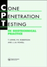 Cone Penetration Testing in Geotechnical Practice - Book