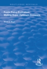 Public Policy Evaluation : Making Super-Optimum Decisions - eBook
