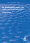 An Auto/Biographical Approach to Learning Disability Research - eBook