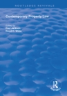 Contemporary Property Law - eBook