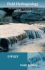 Field Hydrogeology - Book