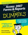 Access 2007 Forms and Reports For Dummies - Book