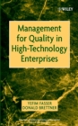 Management for Quality in High-Technology Enterprises - Book