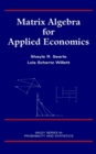 Matrix Algebra for Applied Economics - Book