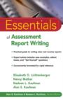 Essentials of Assessment Report Writing - Book