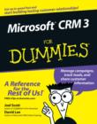Microsoft Dynamics CRM 3 For Dummies - Book