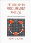 Reliability in Procurement and Use : From Specification to Replacement - Book