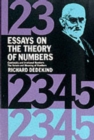 Essays on the Theory of Numbers - Book