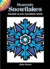 Heavenly Snowflakes Stained Glass Coloring Book - Book