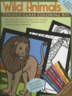 Wild Animals Stained Glass Coloring Kit - Book
