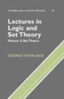 Lectures in Logic and Set Theory: Volume 1, Mathematical Logic - eBook