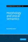 Morphology and Lexical Semantics - eBook