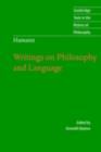 Hamann: Writings on Philosophy and Language - eBook