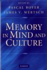 Memory in Mind and Culture - eBook