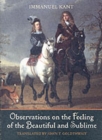 Observations on the Feeling of the Beautiful and Sublime - Book