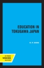 Education in Tokugawa Japan - Book